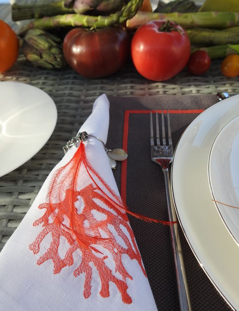 Table linen - CORAL napkin - ARTIPARIS