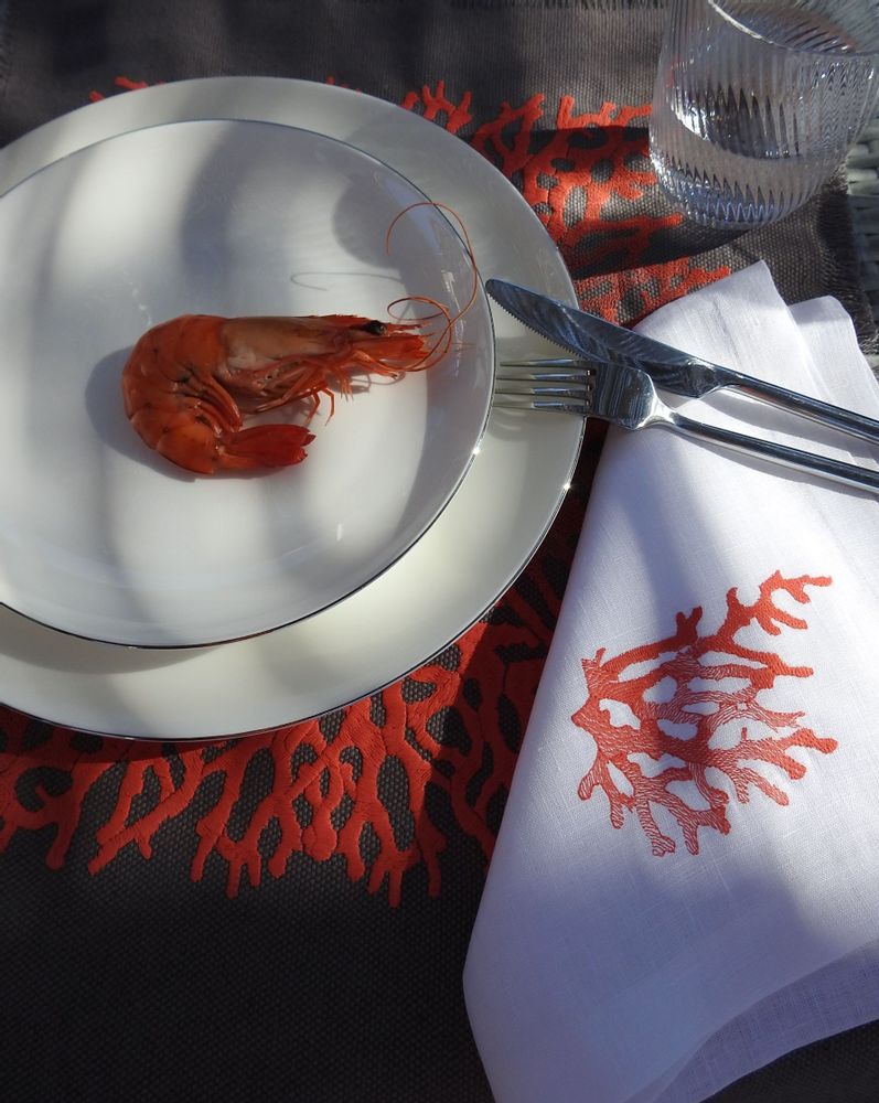 Table linen - CORAL napkin - ARTIPARIS