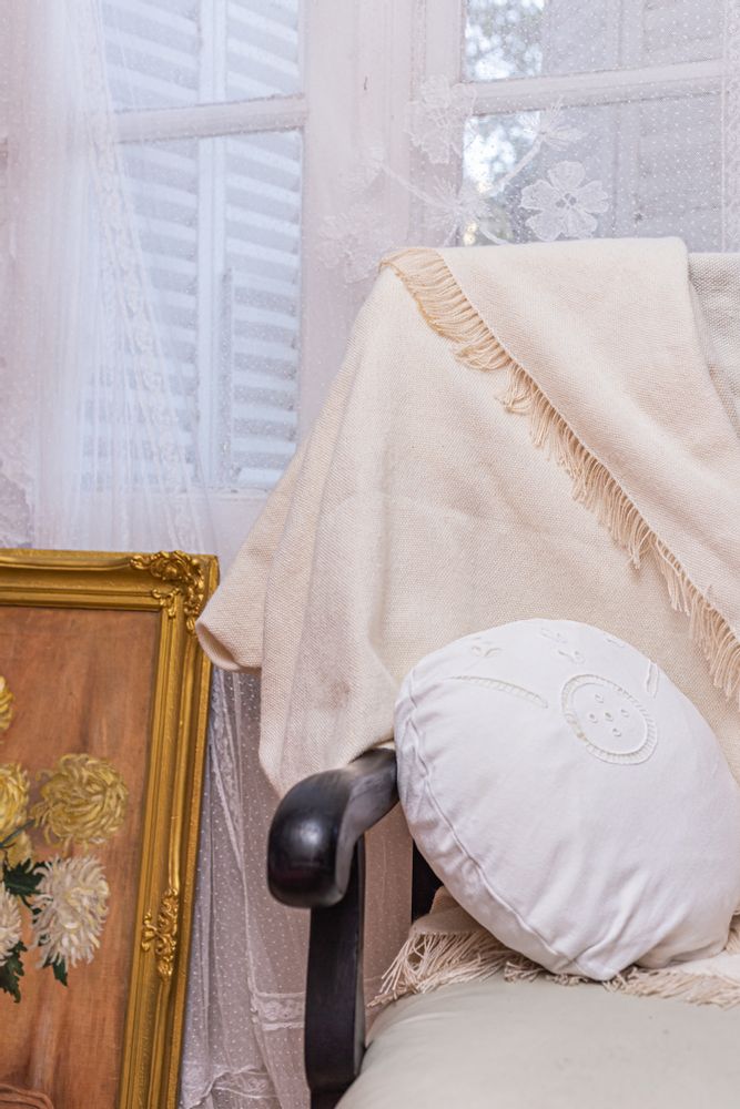 Linge de lit - Couverture en laine de mouton - LA PAUSA CHATEAU
