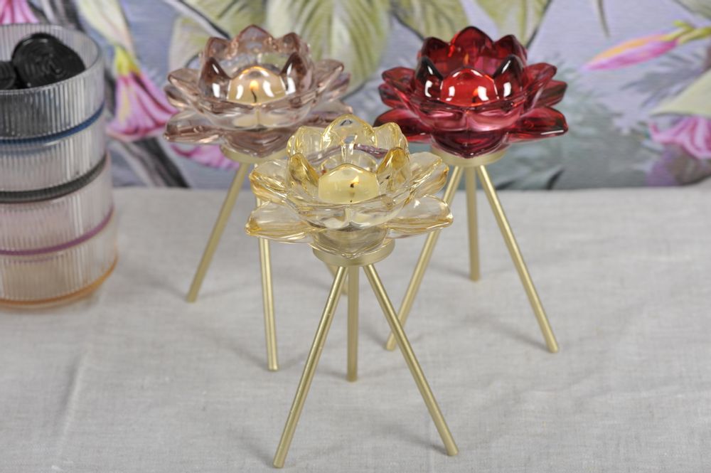 Decorative objects - GOLDEN CANDLE HOLDER  - AULICA PROM ORF DIFFUSION