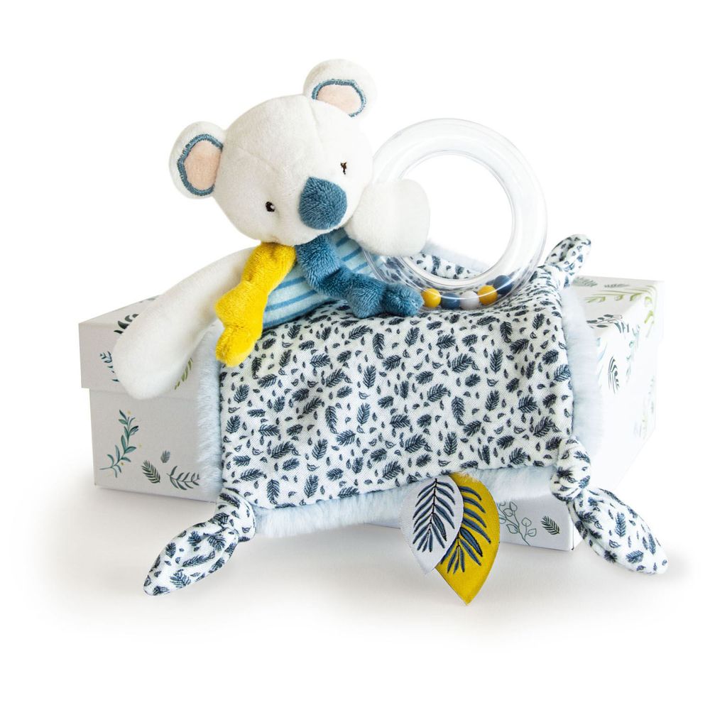 Soft toy - YOCA LE KOALA - Soft toy rattle - DOUDOU ET COMPAGNIE