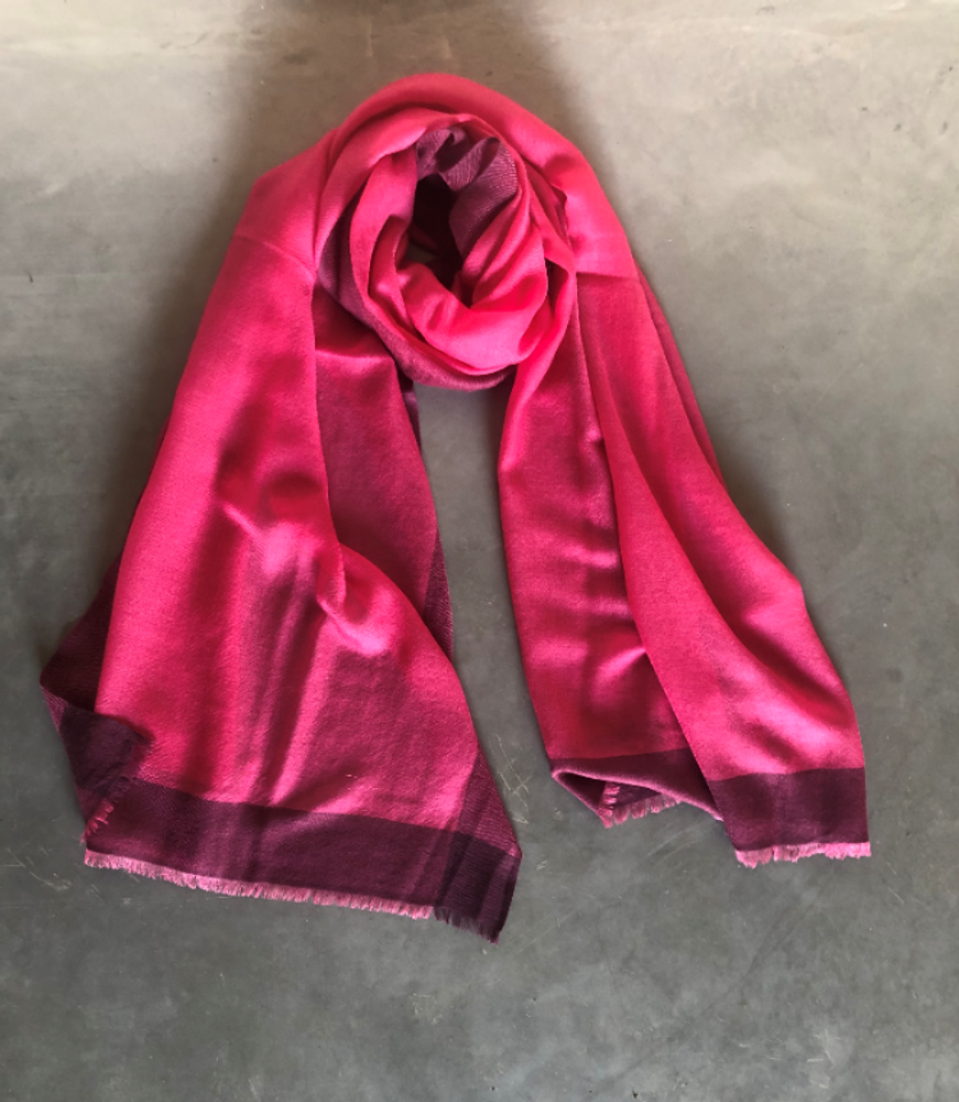 Foulards et écharpes - Etole Sparge avec bordure - PATRIZIA D.