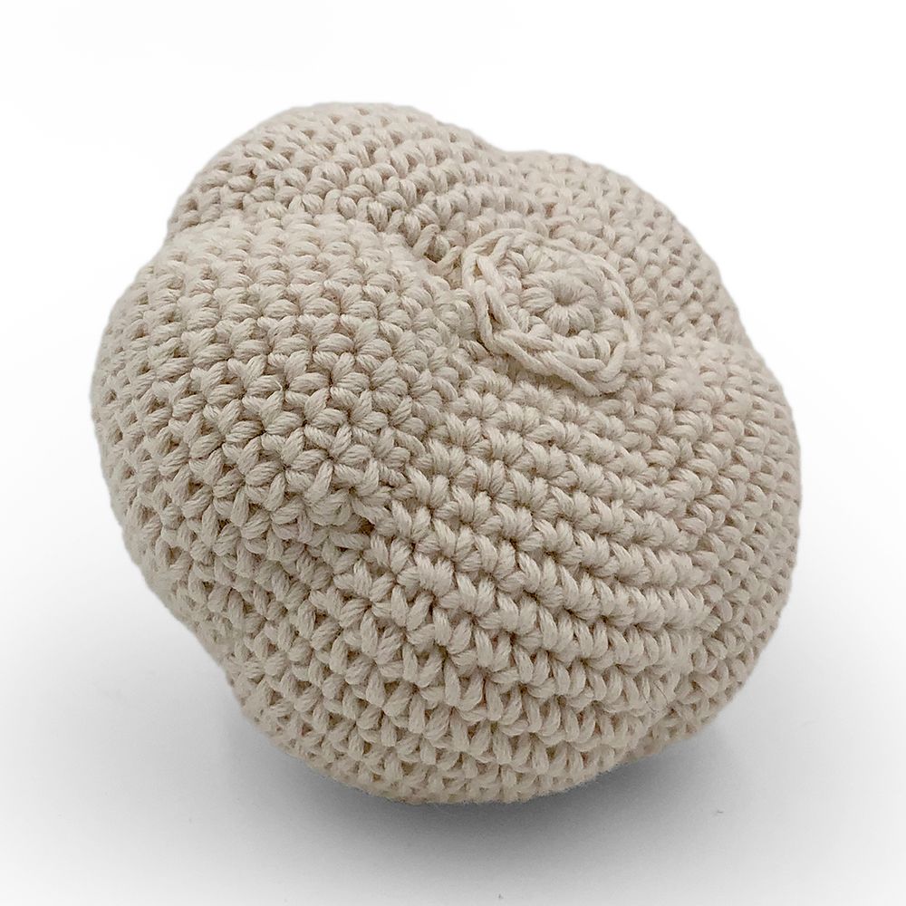 Children's decorative items - GARLIC - BABY RATTLE 100% ORGANIC COTON - MYUM - THE VEGGY TOYS