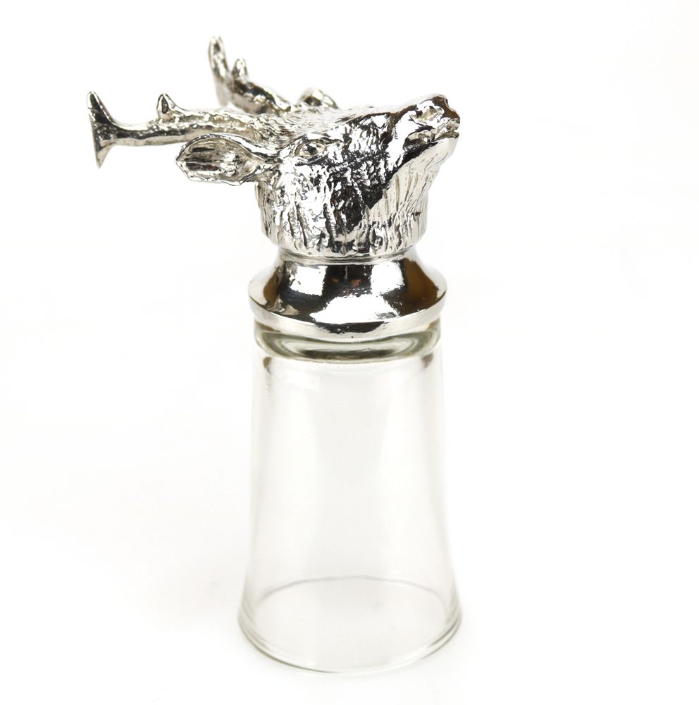 Cadeaux - GOBELETS A LIQUEUR CERF ET SANGLIER - LE POTIER D'ETAIN