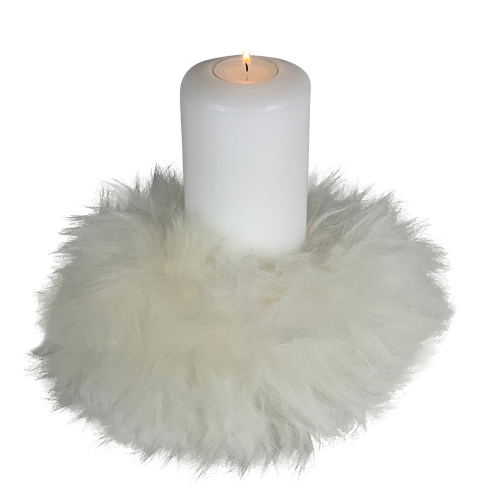 Objets de décoration - Couronne d'agneau mérinos pour Farluce diametre 8cm - QULT DESIGN GMBH