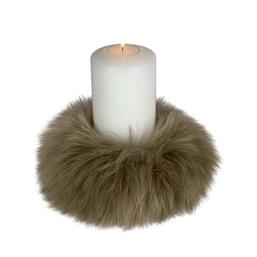 Objets de décoration - Couronne d'agneau mérinos pour Farluce diametre 8cm - QULT DESIGN GMBH