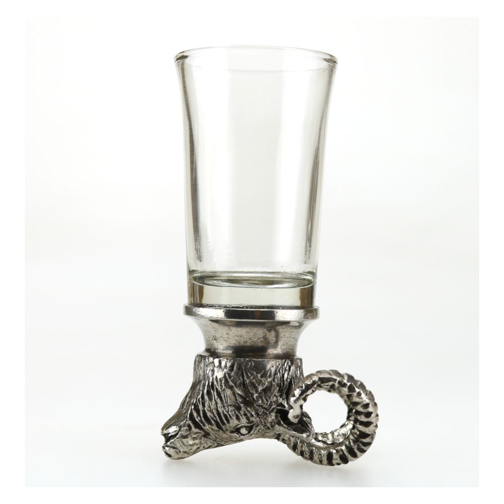 Cadeaux - GOBELETS A LIQUEUR CERF ET SANGLIER - LE POTIER D'ETAIN