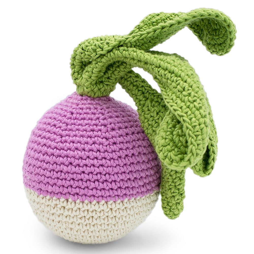 Toys - TURNIP - BABY RATTLE 100% ORGANIC COTON - MYUM - THE VEGGY TOYS