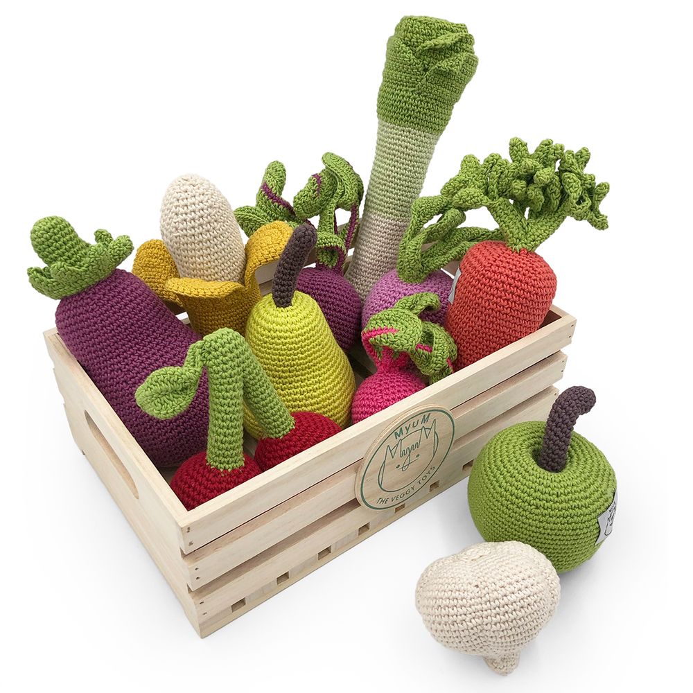 Toys - TURNIP - BABY RATTLE 100% ORGANIC COTON - MYUM - THE VEGGY TOYS