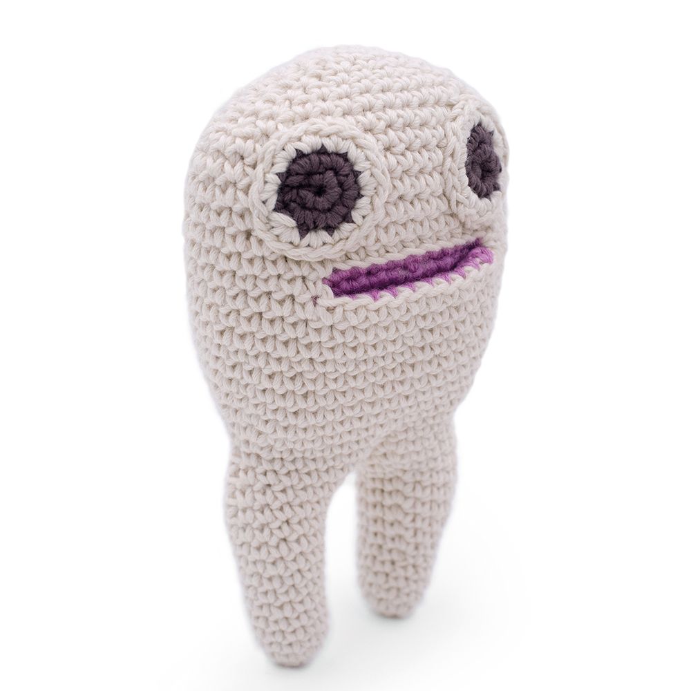 Accessoires enfants - ADAM LA DENT - TEETHER & BOITE À DENT EN COTON BIO - MYUM - THE VEGGY TOYS