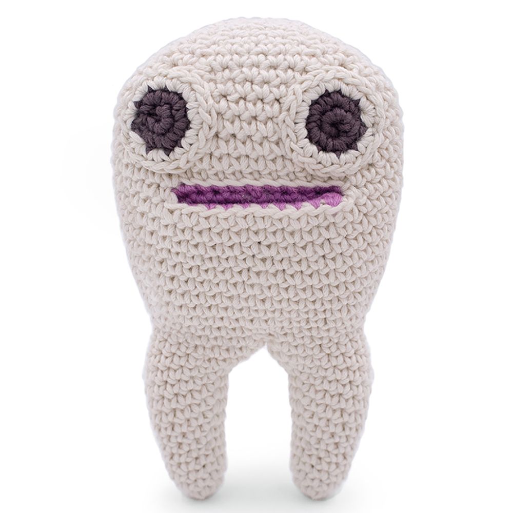 Accessoires enfants - ADAM LA DENT - TEETHER & BOITE À DENT EN COTON BIO - MYUM - THE VEGGY TOYS