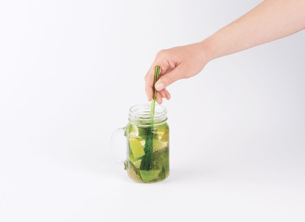 Kitchen utensils - REUSABLE COCKTAIL MUDDLER-STRAW - SET OF 6 - VARIOUS COLOR - M&CO