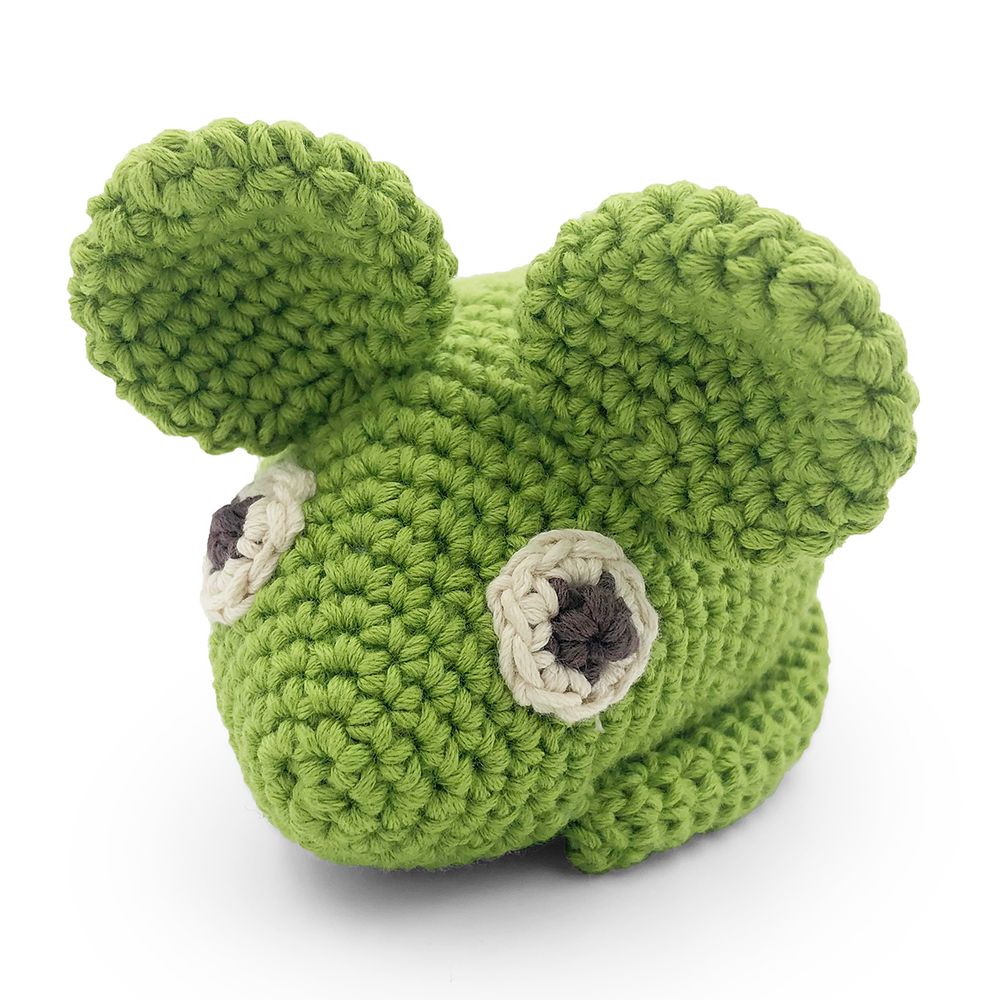 Toys - PÂQUERETTE THE GREEN MOUSE - TOY 100% ORGANIC COTON - MYUM - THE VEGGY TOYS
