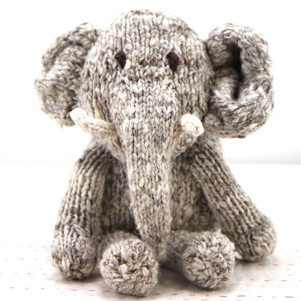 Peluches - éléphant - peluche durable , faite main issues du commerce équitable - KENANA KNITTERS