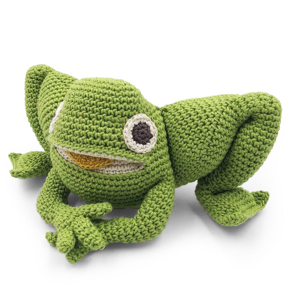 Toys - FRIPOUILLE FROG - TOY 100% ORGANIC COTON - MYUM - THE VEGGY TOYS