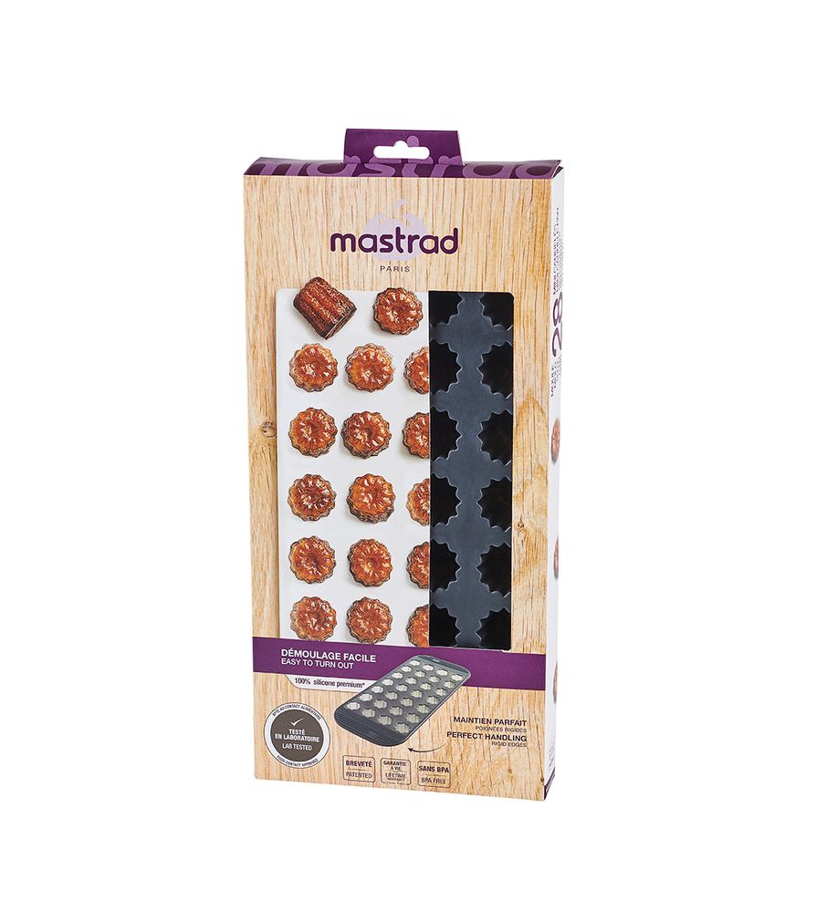 Molds - 28 MINI CANNELE PAN - GREY TRANSLUCENT - M&CO