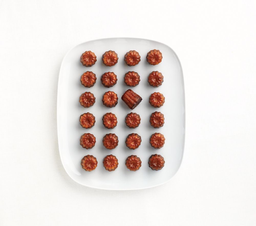 Molds - 28 MINI CANNELE PAN - GREY TRANSLUCENT - M&CO