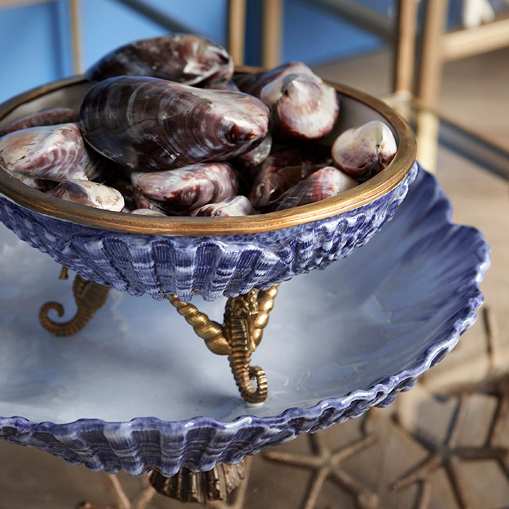 Objets de décoration - Bol en porcelaine bleue - G & C INTERIORS A/S