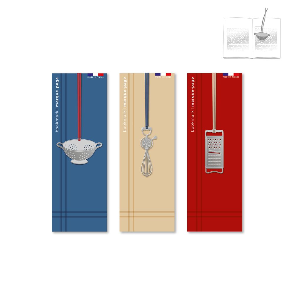Papeterie - Stainless steel bookmark - Kitchen. - TOUT SIMPLEMENT,