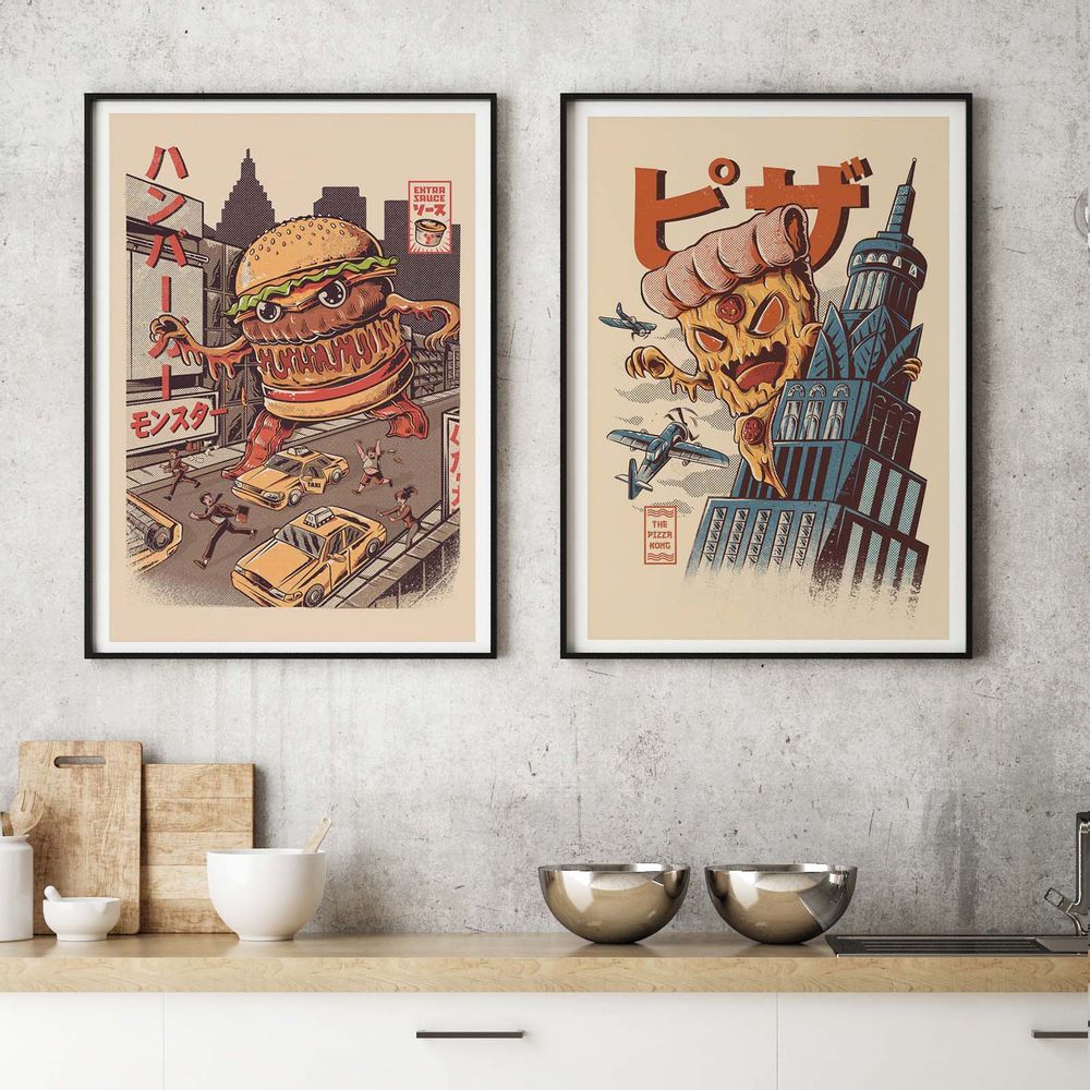 Affiches - Affiches d'art "Pop Culture" 50x70 cm, et 30x40 cm - WALL EDITIONS