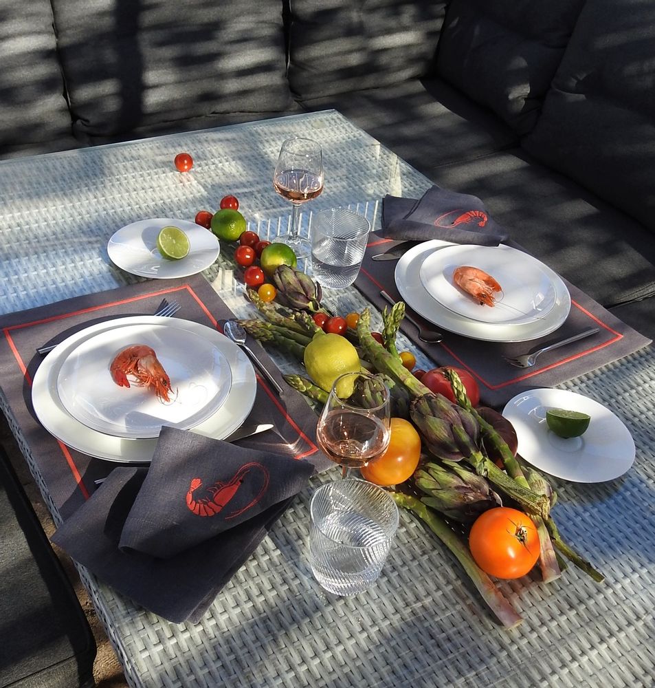Table linen - SHRIMP napkin - ARTIPARIS