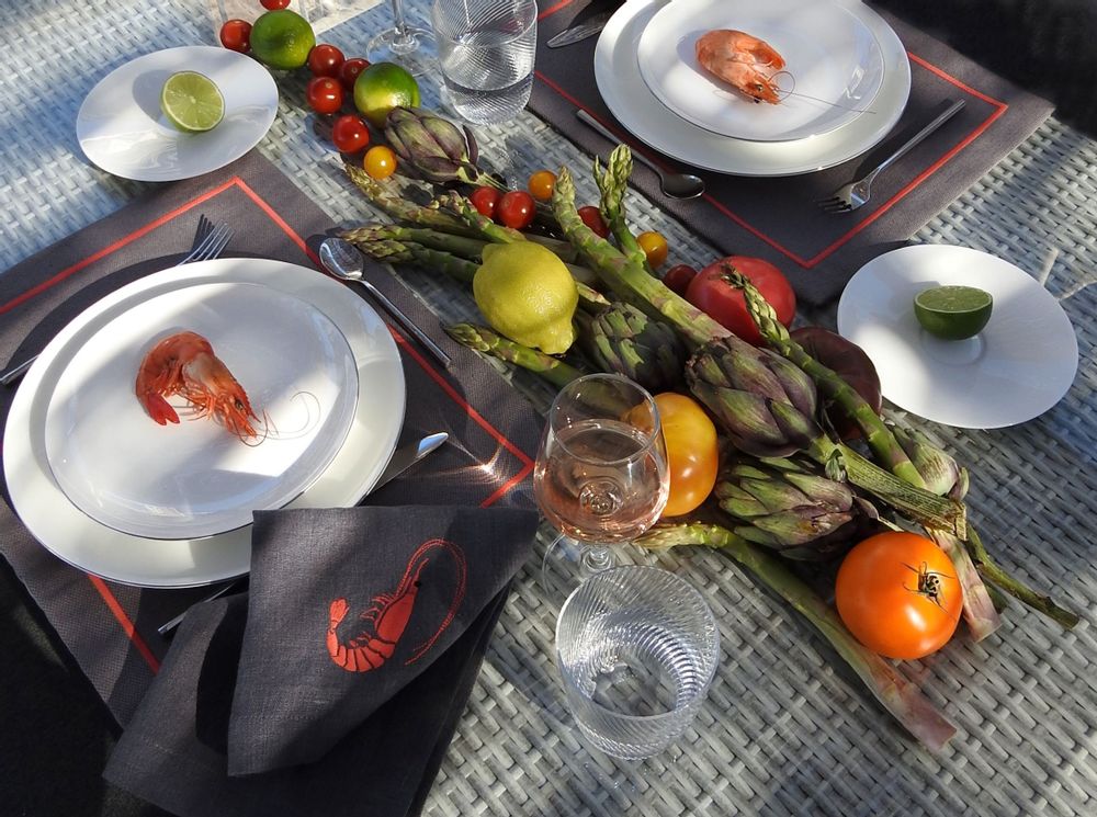 Table linen - SHRIMP napkin - ARTIPARIS