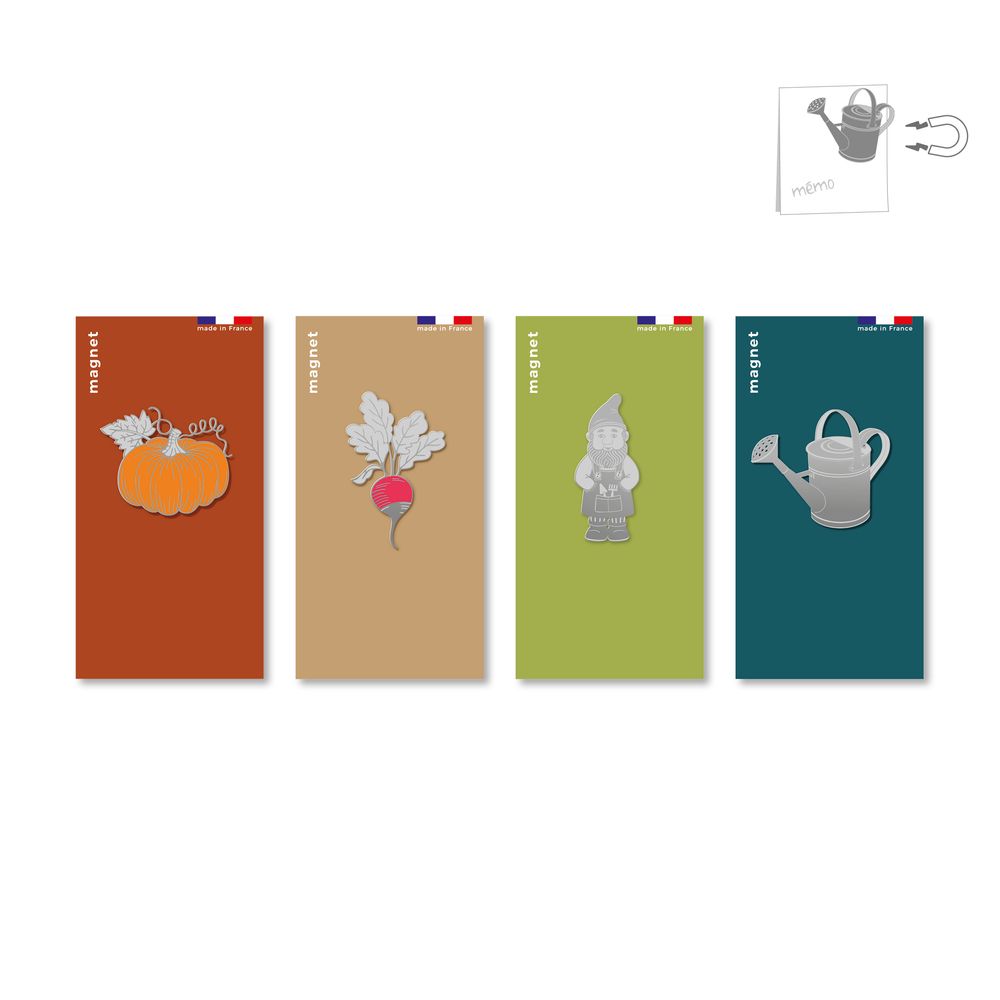 Customizable objects - Stainless steel magnet - Garden. - TOUT SIMPLEMENT,