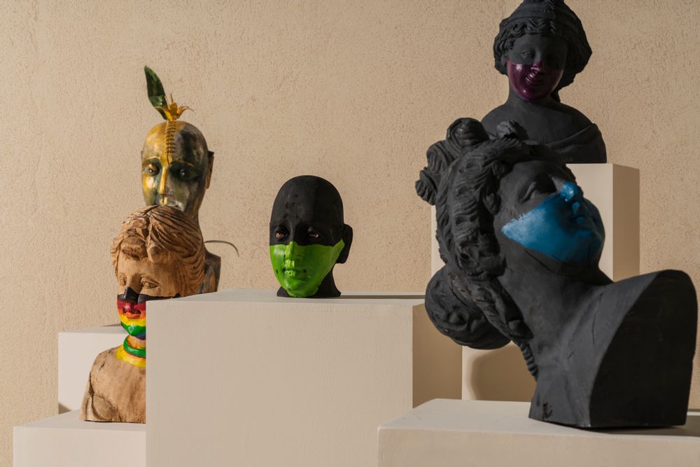Sculptures, statuettes and miniatures - CHANALLI Mask Wooden Bust - DESIGN PHILIPPINES OBJECTS