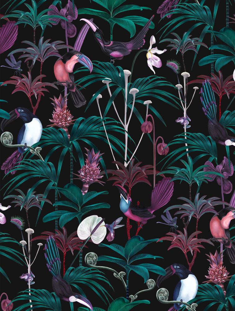 Upholstery fabrics - Xanadu Dark Cotton Half Panama Fabric - WITCH AND WATCHMAN