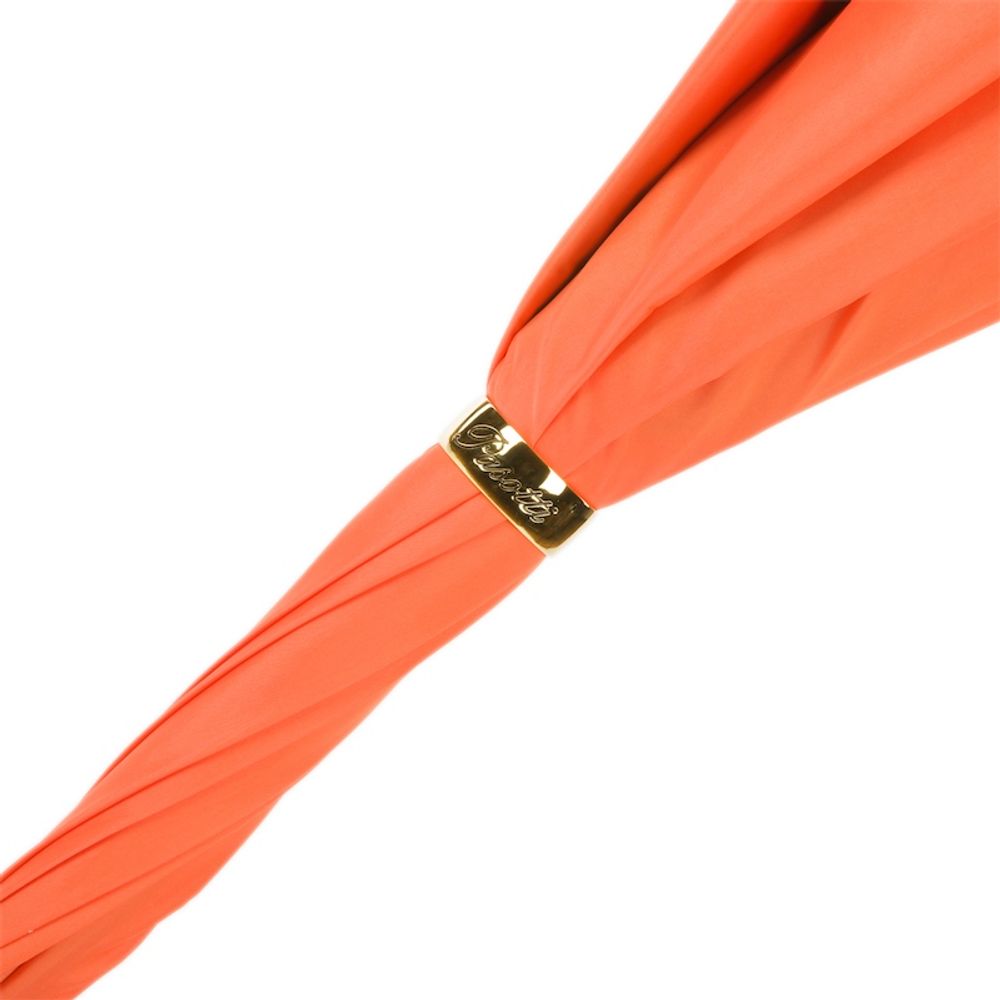 Objets design - PARAPLUIE DOUBLE FACE ORANGE AVEC FLEURS - PASOTTI