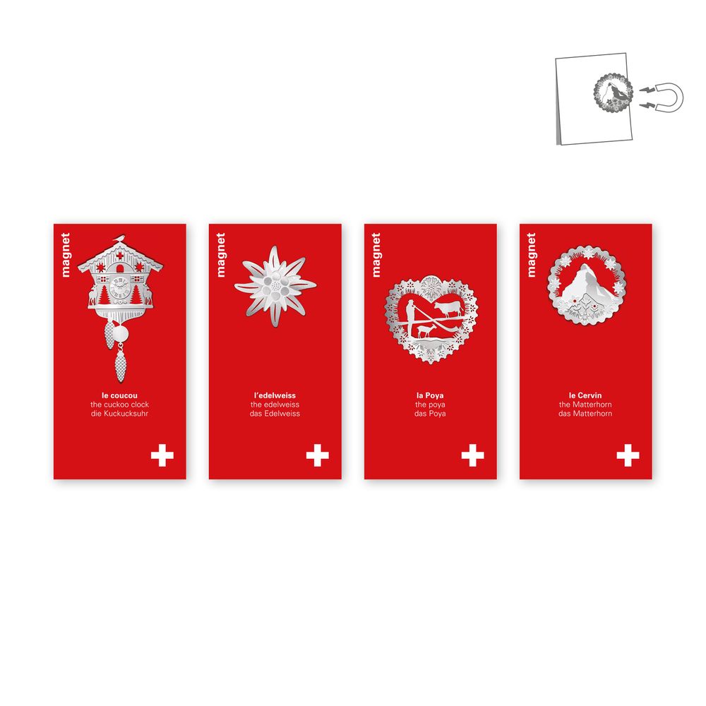 Objets de décoration - Stainless steel magnet - Swiss. - TOUT SIMPLEMENT,