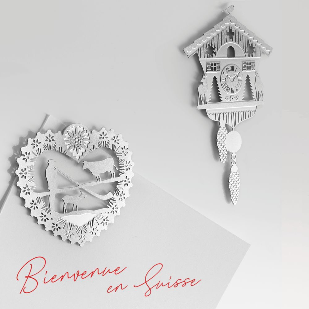 Objets de décoration - Stainless steel magnet - Swiss. - TOUT SIMPLEMENT,