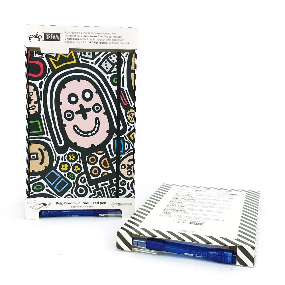 Cadeaux - Dream Journal - Notebook & Led Light Stylo - PULP SHOP