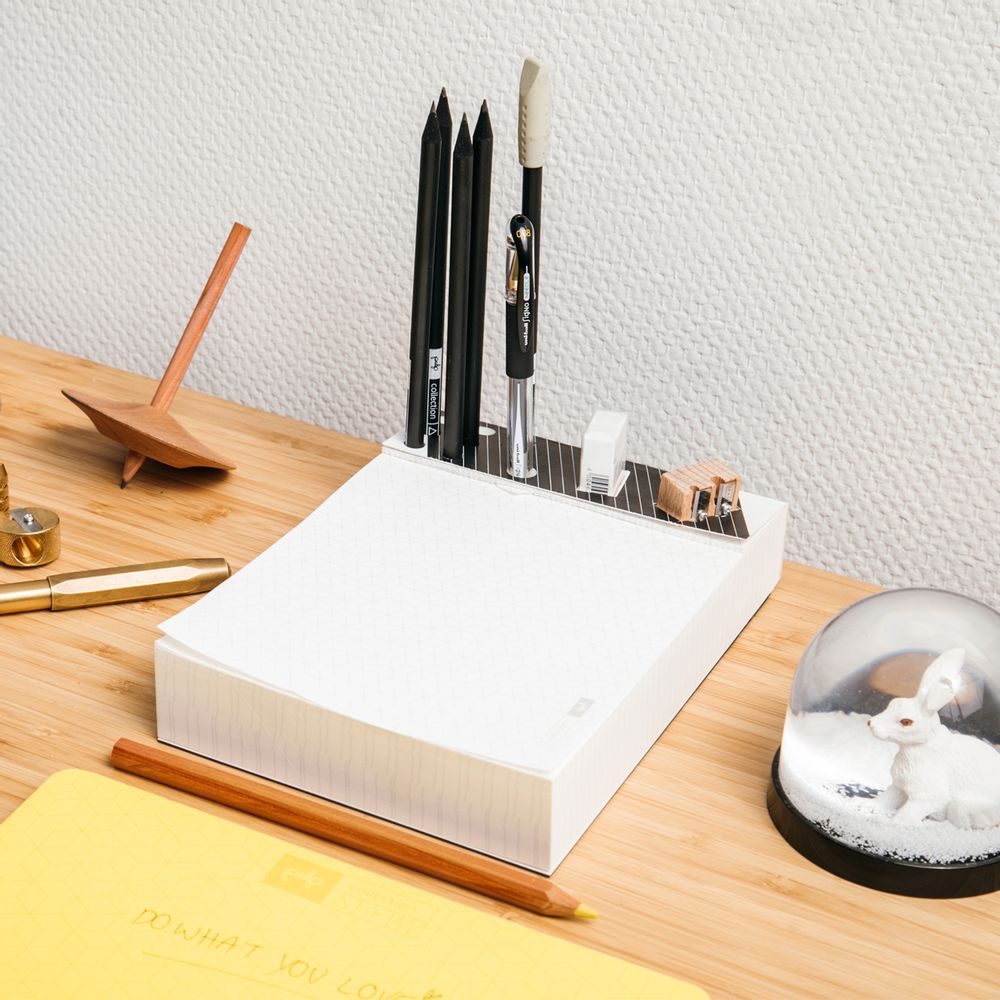 Gifts - Memo Pad & Organizer - Black Pencils - PULP SHOP