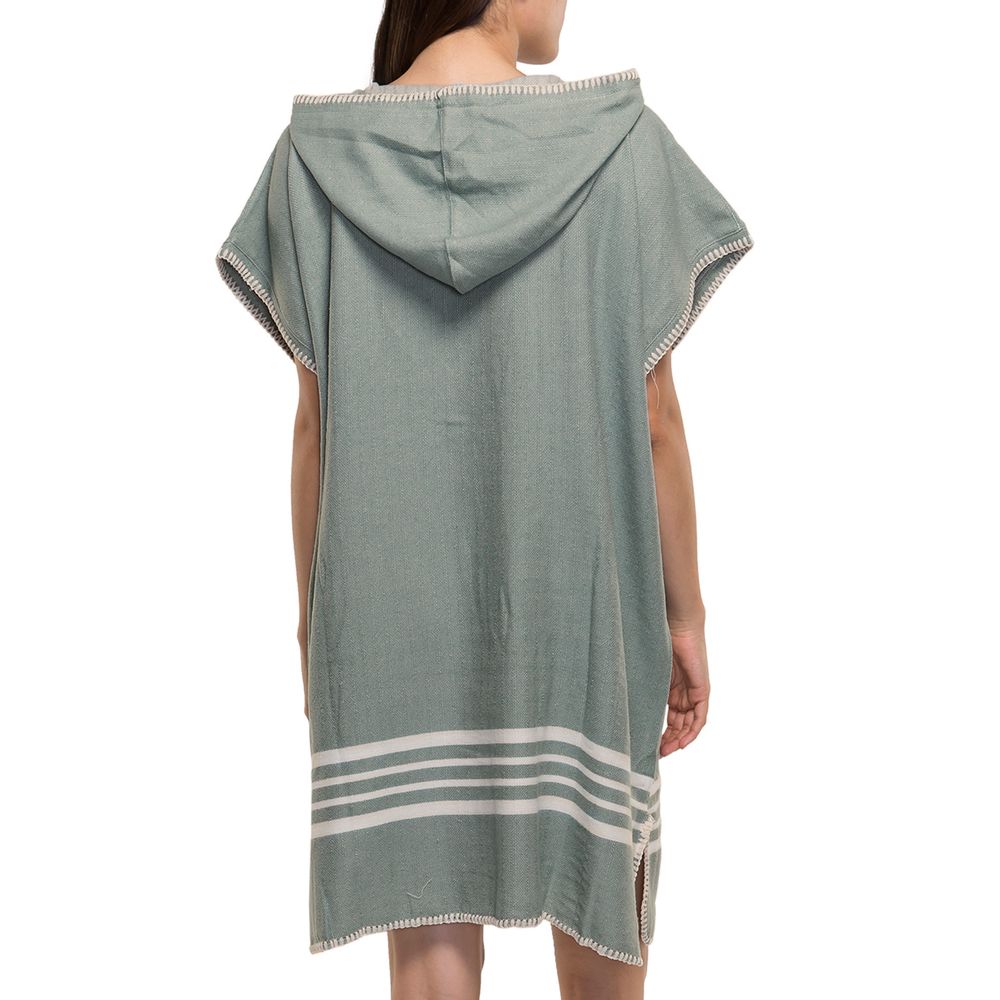 Prêt-à-porter - PONCHO À CAPUCHE EN COTON SULTAN - LALAY