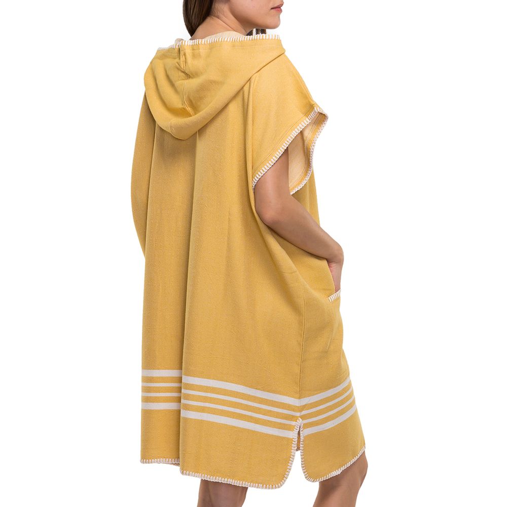 Prêt-à-porter - PONCHO À CAPUCHE EN COTON SULTAN - LALAY