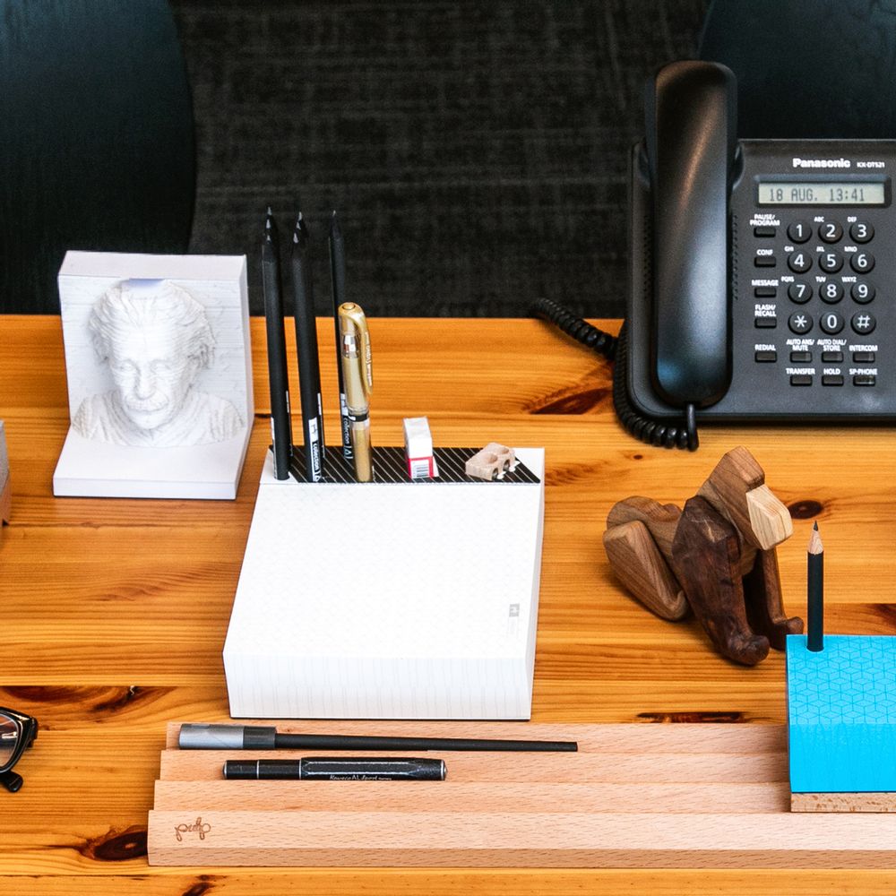 Gifts - Memo Pad & Organizer - Black Pencils - PULP SHOP