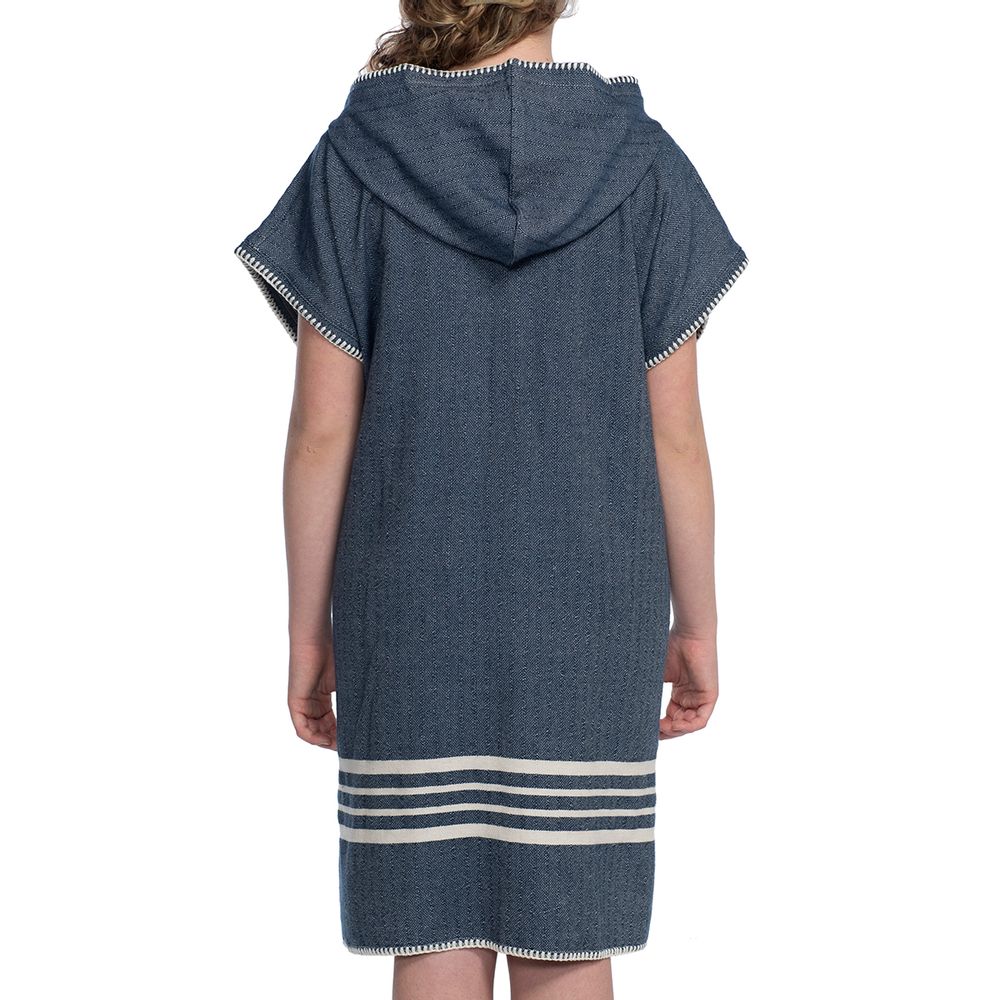 Prêt-à-porter - PONCHO À CAPUCHE EN COTON SULTAN - LALAY
