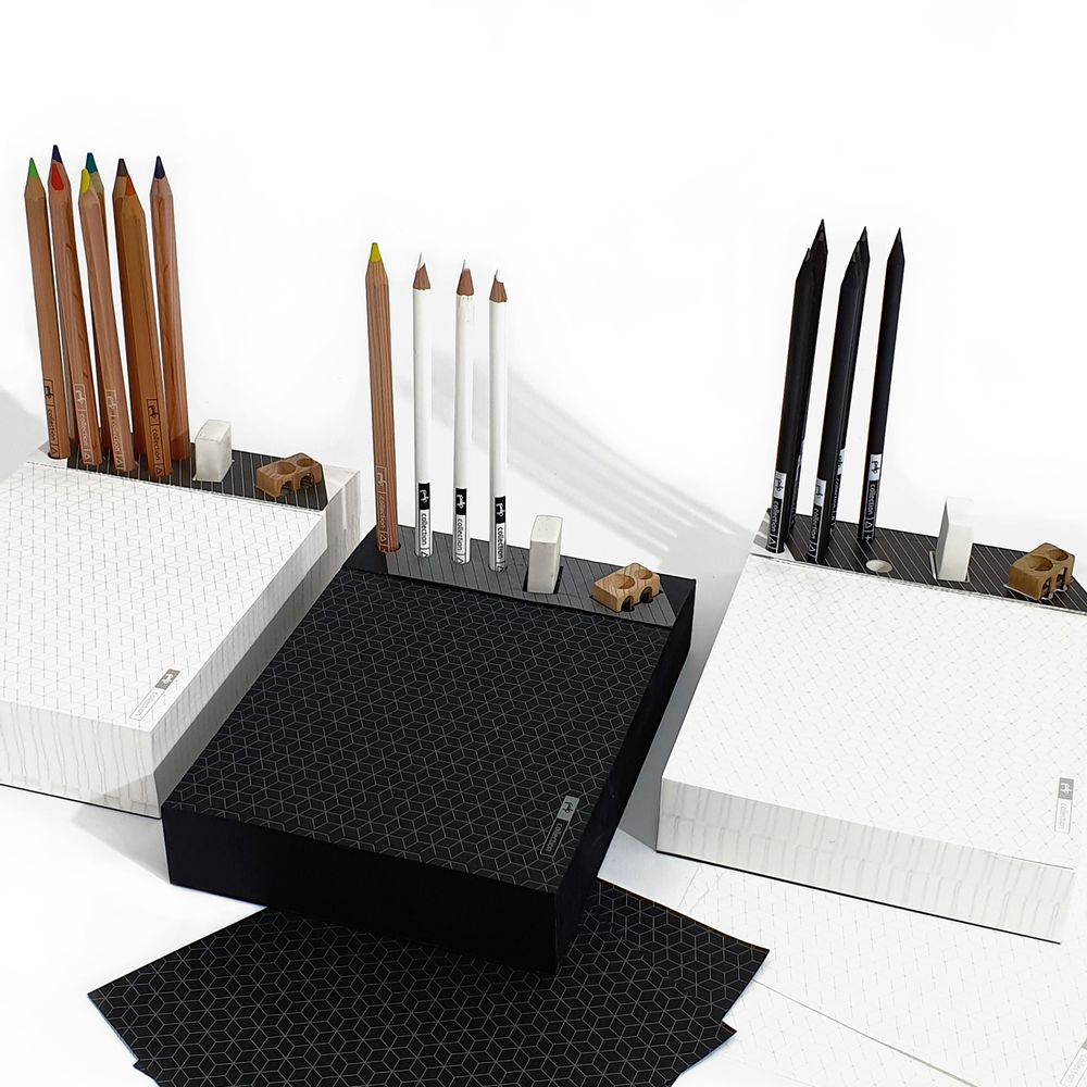 Gifts - Memo Pad & Organizer - Black Pencils - PULP SHOP