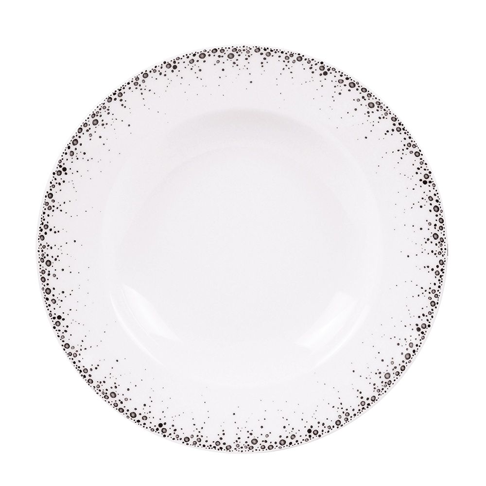 Assiettes au quotidien - Assiette creuse 22 cm BOREALIS gris - TABLE PASSION / BASTIDE 1880