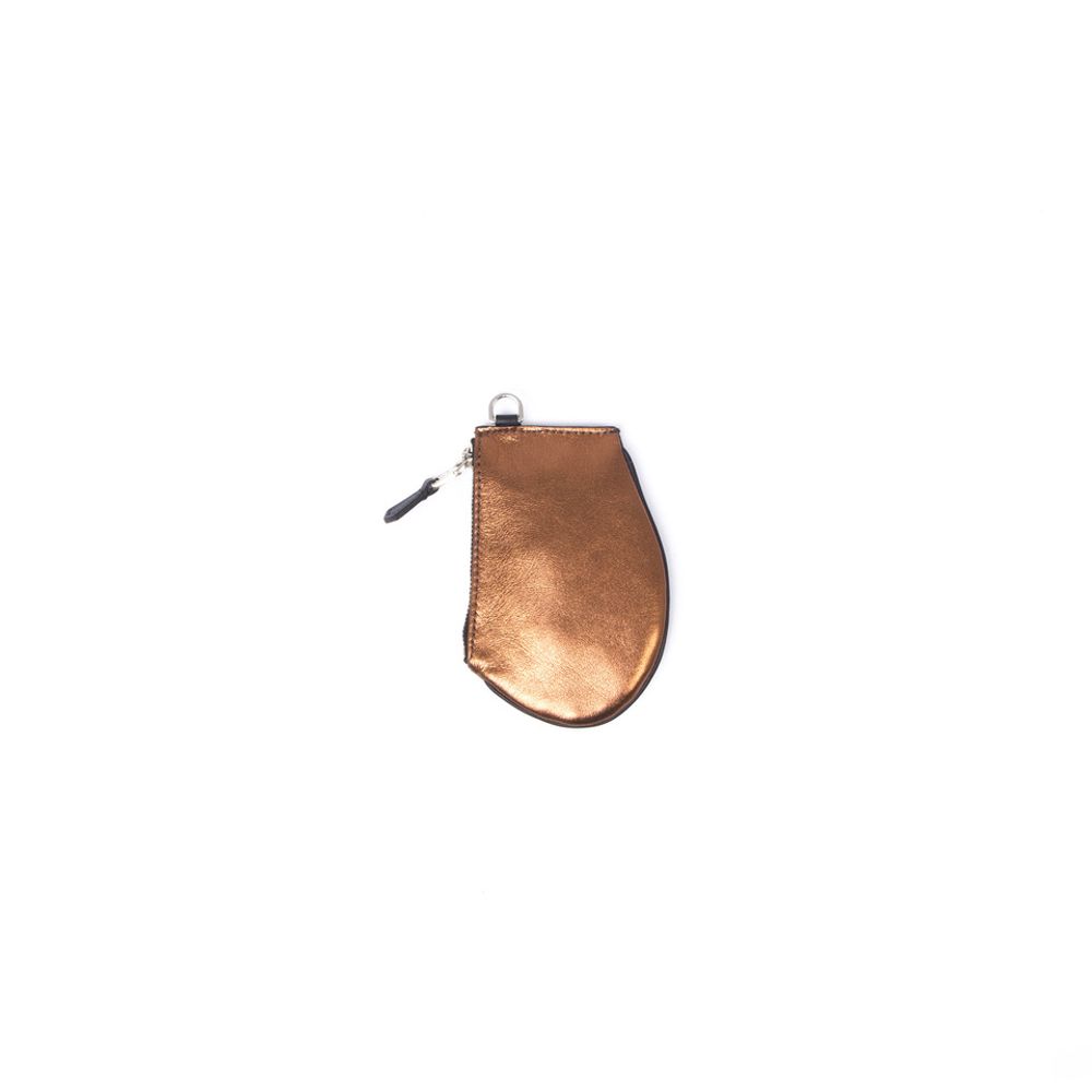 Bags and totes - Zip Maxi Copper - Cross body metallic leather bag with removable shoulder strap - MLS-MARIELAURENCESTEVIGNY
