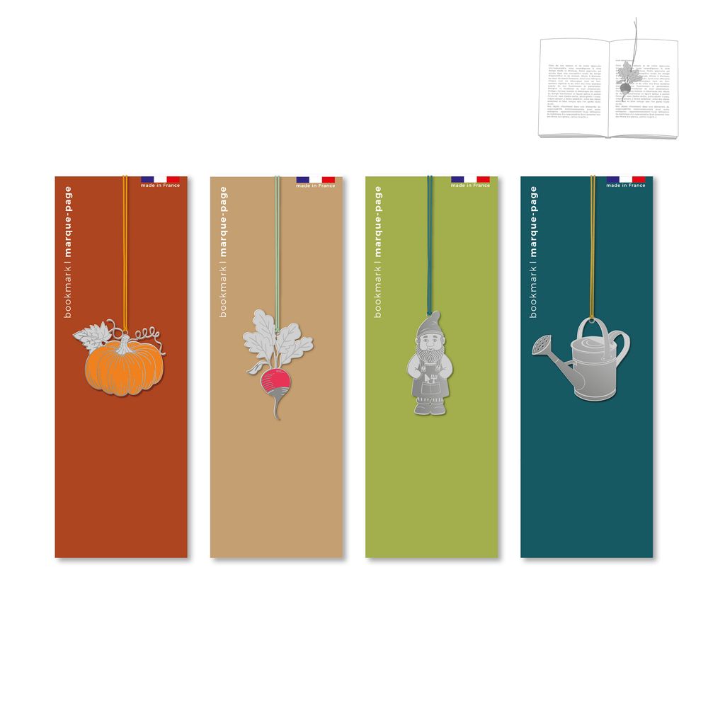 Papeterie - Stainless steel bookmark - Garden. - TOUT SIMPLEMENT,