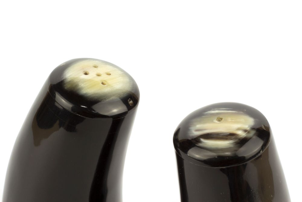 Couverts de service - Natural Horn Salt and Pepper Shaker - L INDOCHINEUR X RIVÊT