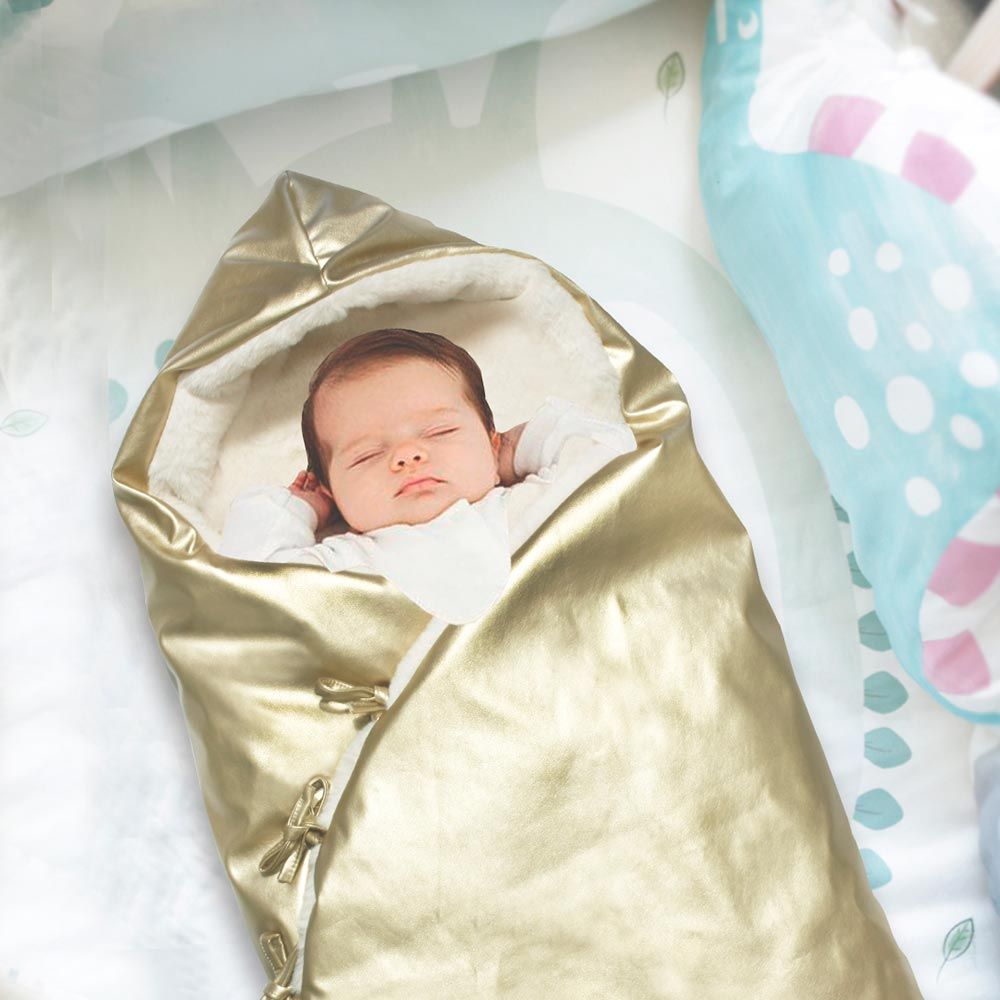 Vêtements de nuit - SAC DE COUCHAGE BÉBÉ COLLECTION CUIR DORÉ - PETIT ALO