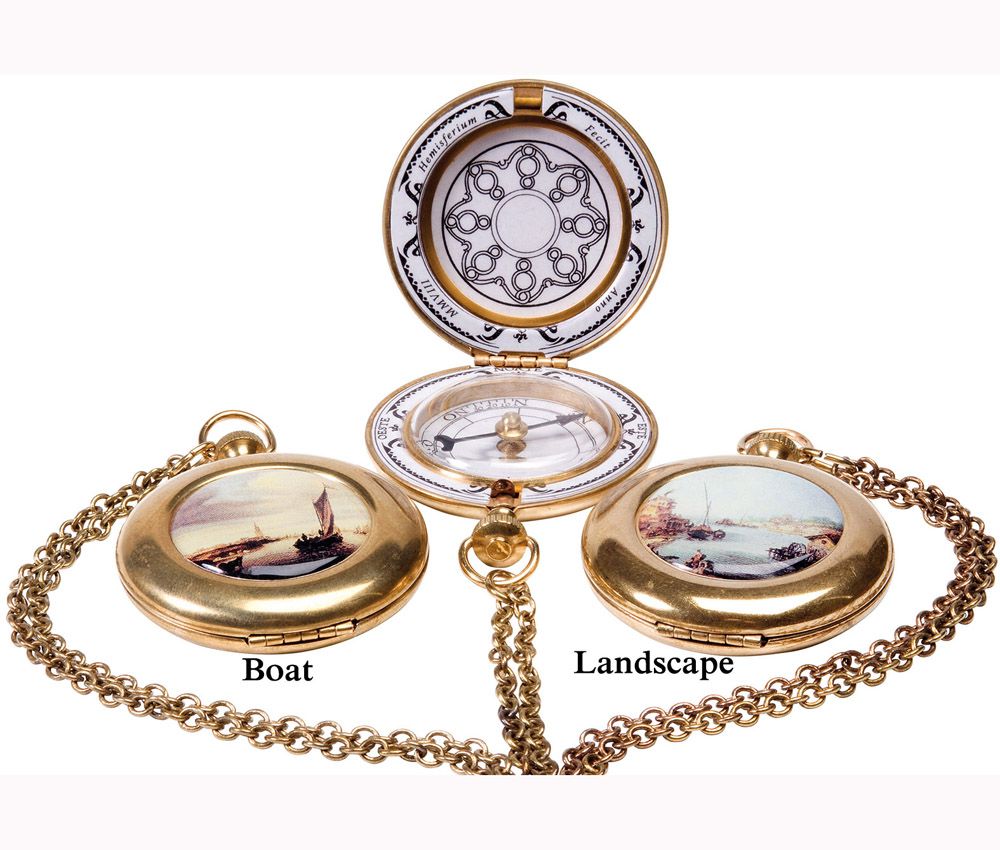 Bijoux - Boussole de poche émail - HEMISFERIUM