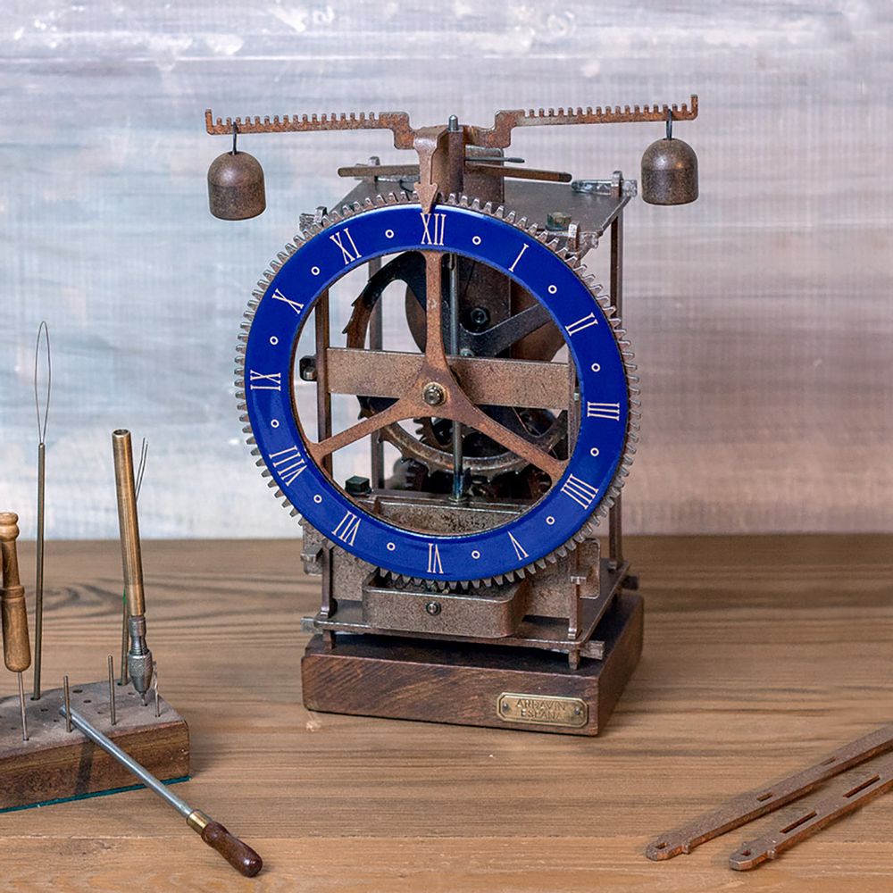 Clocks - Blue Immanuel Medieval clock - HORLOGES MÉDIÉVALES ARDAVIN
