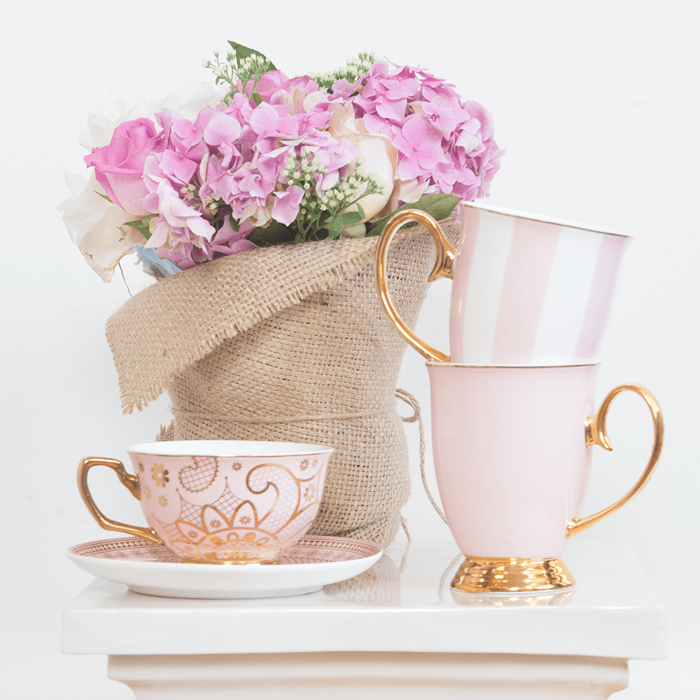 Gifts - Blush Stripe Mug - CRISTINA RE