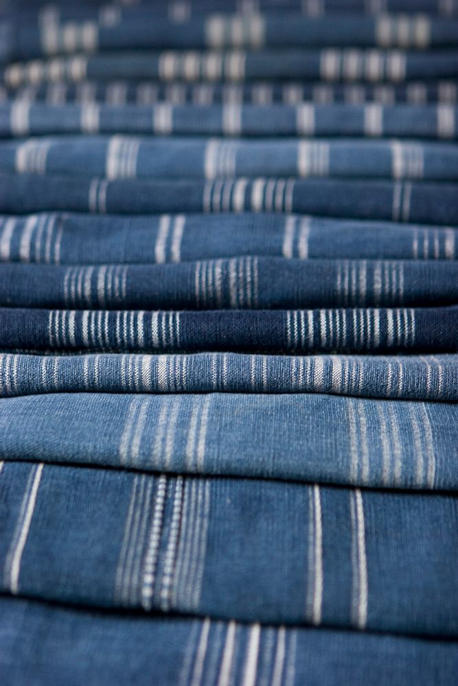 Pièces uniques - Tissu Indigo. - IXCASALA