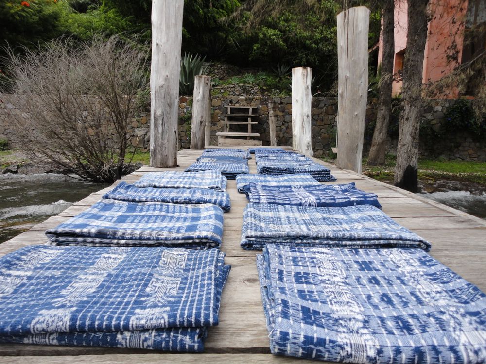 Pièces uniques - Tissu Indigo. - IXCASALA
