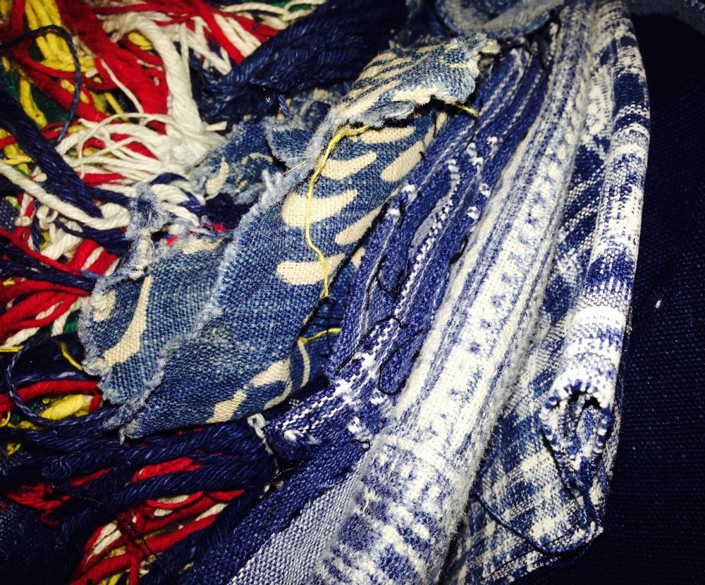 Pièces uniques - Tissu Indigo. - IXCASALA